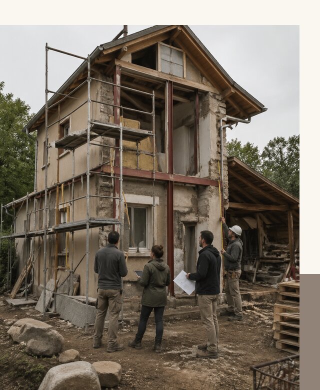 Реконструкция загородного дома под ключ в Каменке от бюро