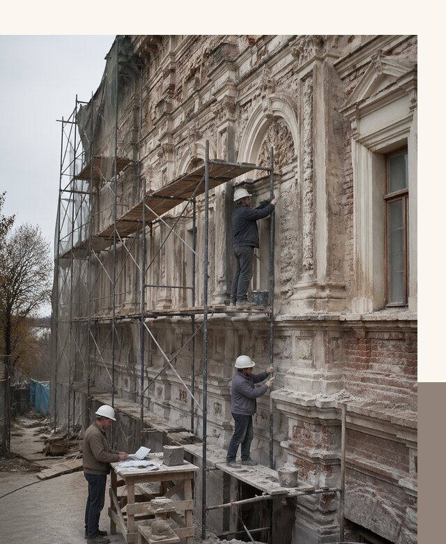 Реставрация объектов культурного наследия под ключ в Каменке