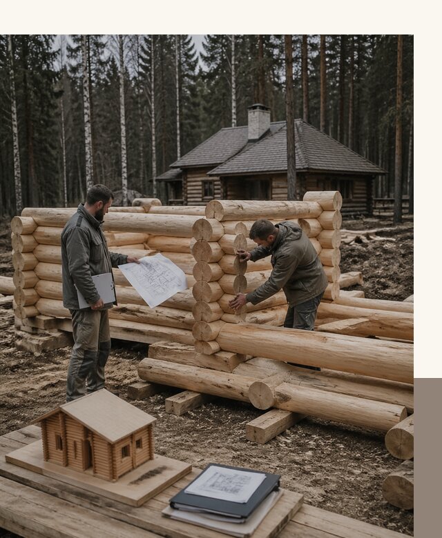 Проектирование и строительство домов из бревна в Каменке